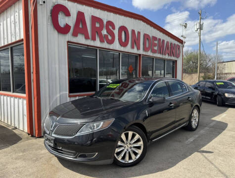 2015 Lincoln MKS for sale at Cars On Demand 3 in Pasadena TX