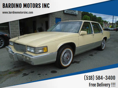 1989 Cadillac DeVille for sale at BARDINO MOTORS INC in Saratoga Springs NY