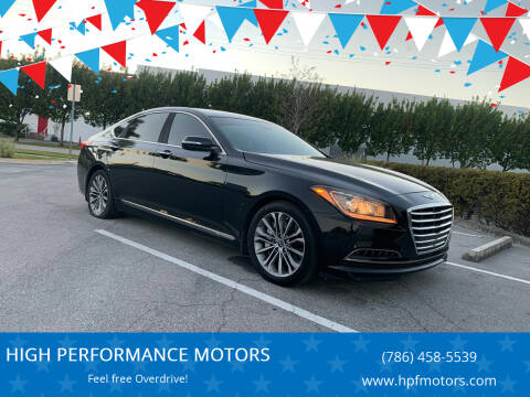 2015 Hyundai Genesis for sale at HIGH PERFORMANCE MOTORS in Hollywood FL