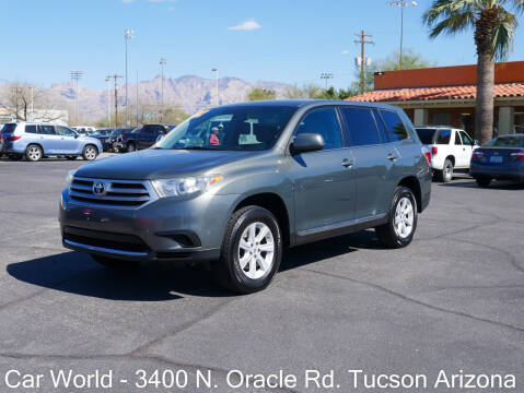 2012 Toyota Highlander for sale at CAR WORLD in Tucson AZ