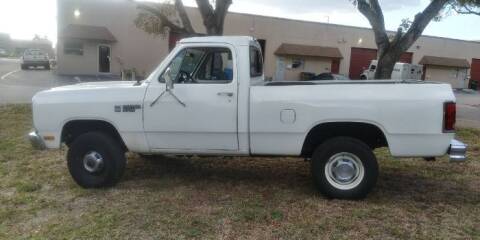 1985 Dodge D150 Pickup for sale at Classic Car Deals in Cadillac MI