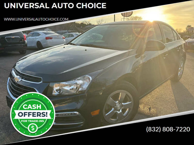 2016 Chevrolet Cruze Limited for sale at UNIVERSAL AUTO CHOICE in Houston TX