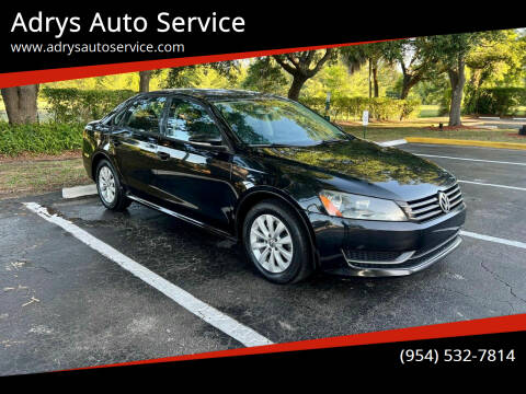 2012 Volkswagen Passat for sale at Adrys Auto Service in Pompano Beach FL