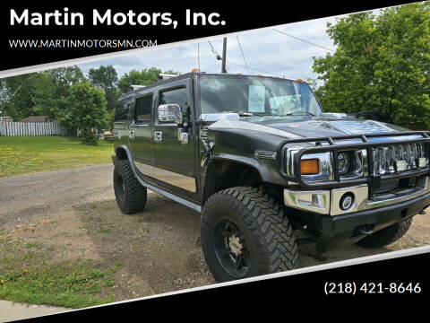 2004 HUMMER H2 for sale at Martin Motors, Inc. in Chisholm MN