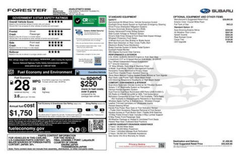 2026 Subaru Forester Touring