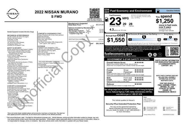 2022 Nissan Murano S