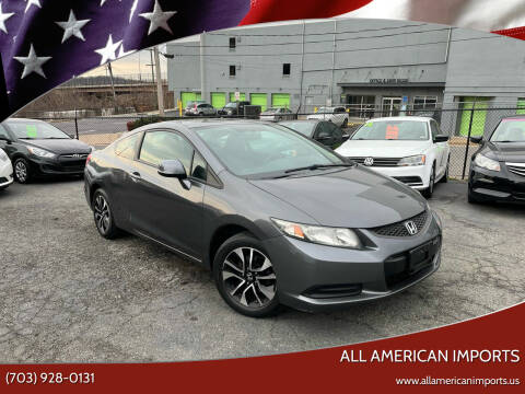 2013 Honda Civic for sale at All American Imports in Alexandria VA