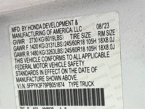 2023 Honda Ridgeline RTL-E