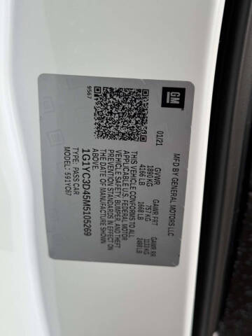 2021 Chevrolet Corvette Stingray