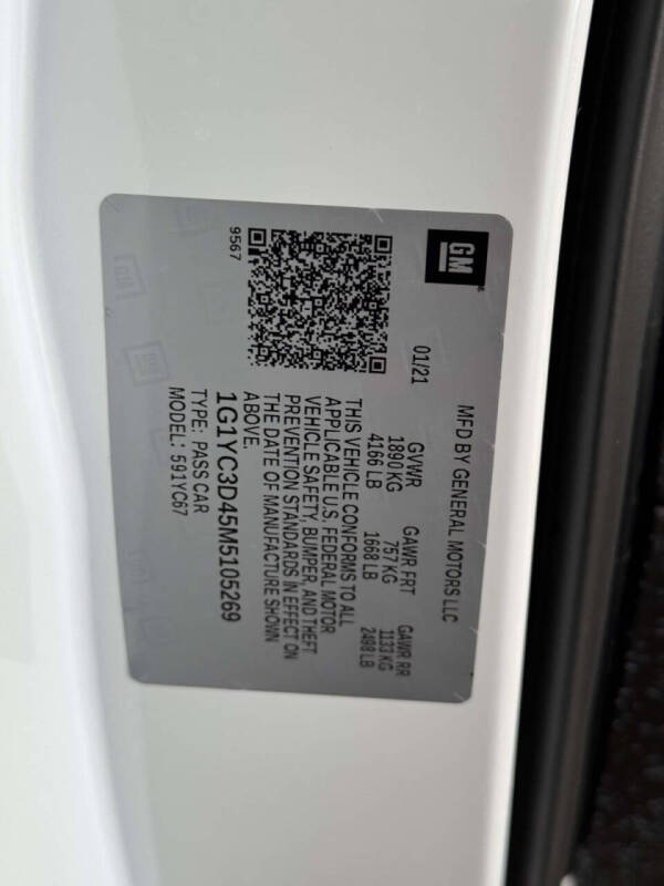 2021 Chevrolet Corvette Stingray