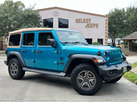 2020 Jeep Wrangler Unlimited for sale at SELECT JEEPS INC in League City TX