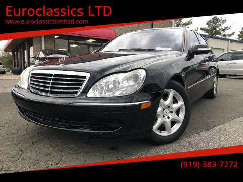 2004 Mercedes-Benz S-Class for sale at Euroclassics LTD in Durham NC