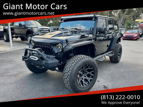 2016 Jeep Wrangler Unlimited for sale at Giant Motor Cars in Tampa FL