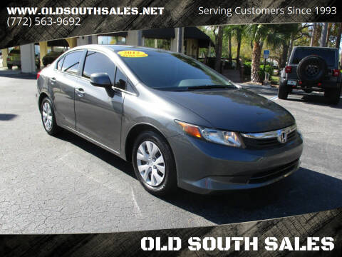 2012 Honda Civic for sale at OLD SOUTH SALES in Vero Beach FL