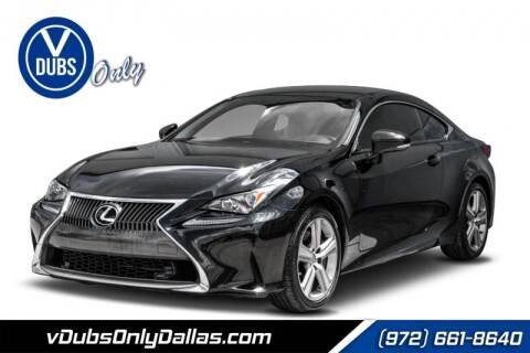2016 Lexus RC 200t for sale at VDUBS ONLY in Plano TX