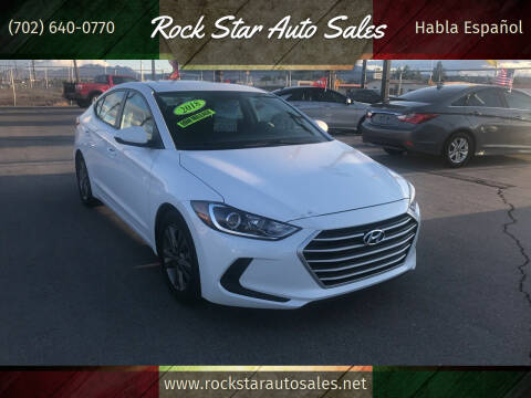 2018 Hyundai Elantra for sale at ROCK STAR TRUCK & AUTO LLC in Las Vegas NV