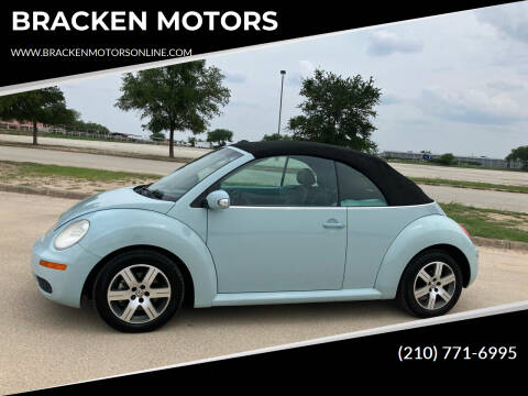 2006 Volkswagen New Beetle Convertible for sale at BRACKEN MOTORS in San Antonio TX