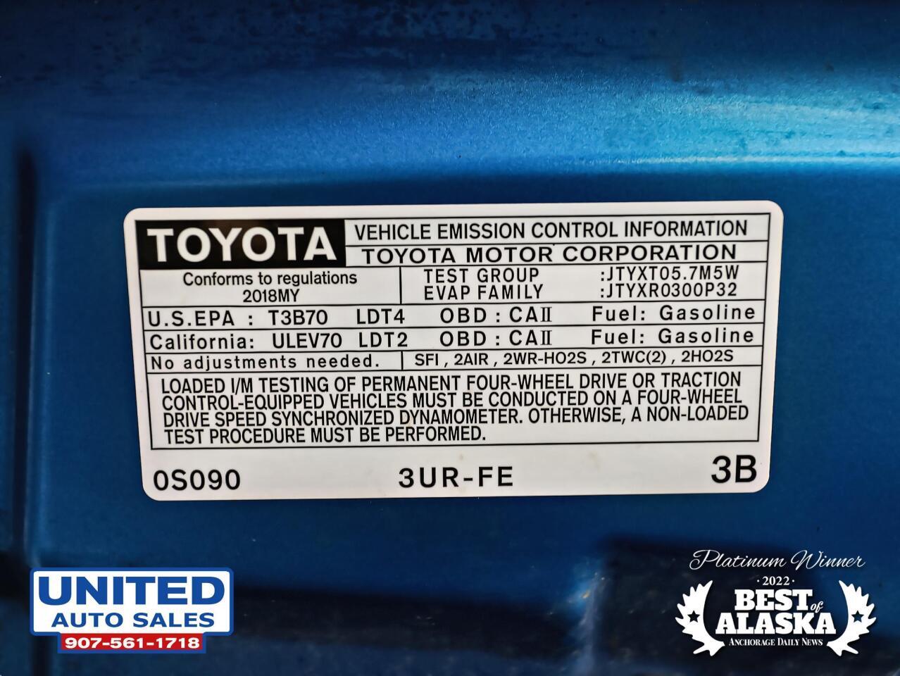 2018 Toyota Tundra Platinum 4x4 4dr CrewMax Cab Pickup SB (5.7L V8) 96