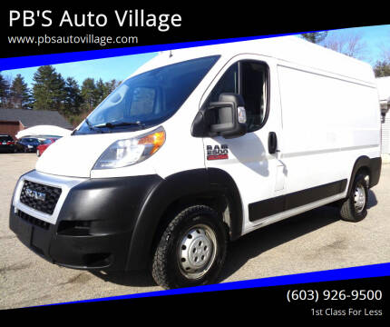 2019 RAM ProMaster for sale at PB'S Auto Village in Hampton Falls NH