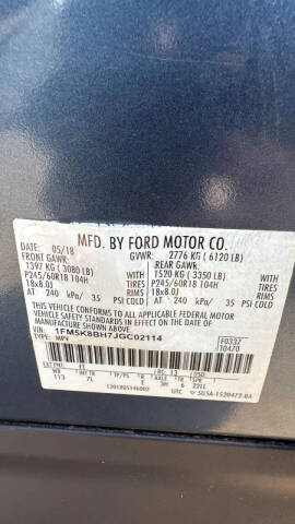 2018 Ford Explorer