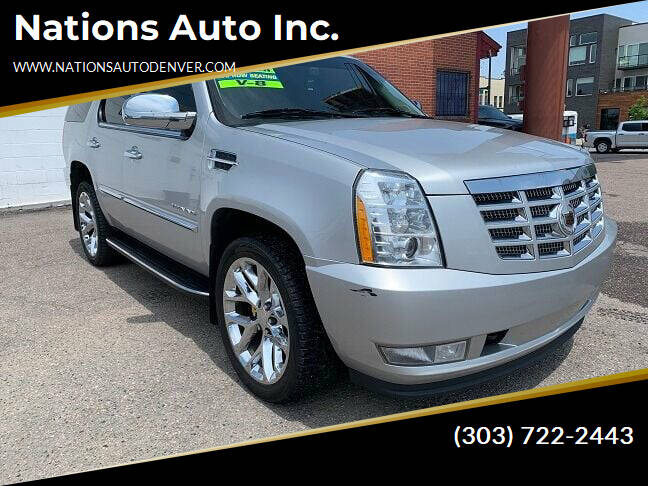 2011 Cadillac Escalade for sale at Nations Auto Inc. in Denver CO