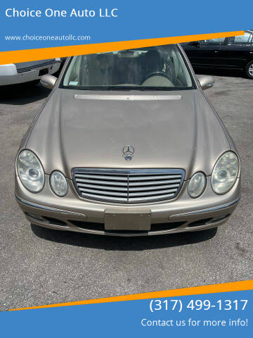 2003 Mercedes-Benz E-Class for sale at Choice One Auto LLC in Beech Grove IN