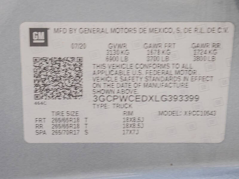 2020 Chevrolet Silverado 1500