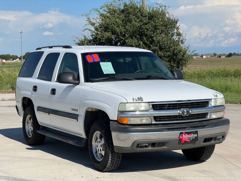 2003 Chevrolet Tahoe for sale at Chihuahua Auto Sales in Perryton TX