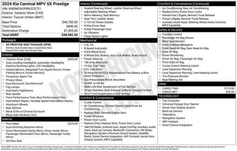 2024 Kia Carnival SX Prestige