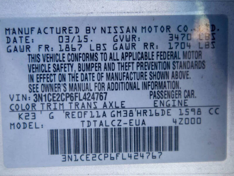 2015 Nissan Versa Note