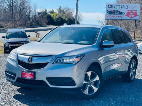 2016 Acura MDX for sale at A&M Auto Sales in Edgewood MD