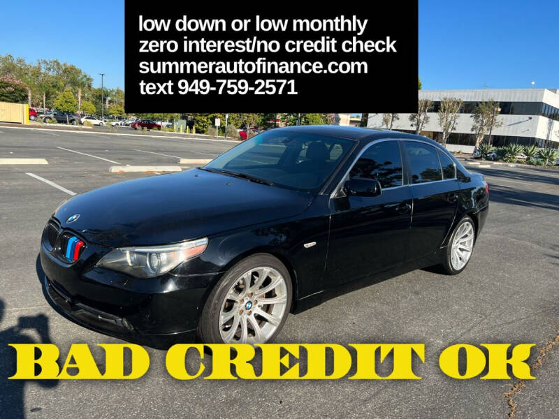 2006 BMW 5 Series for sale at SUMMER AUTO FINANCE in Costa Mesa CA