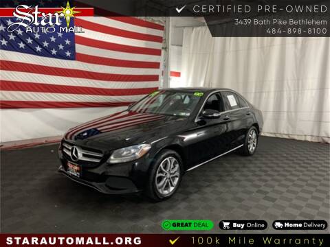 2017 Mercedes-Benz C-Class for sale at STAR AUTO MALL 512 in Bethlehem PA