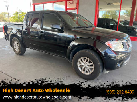 2015 Nissan Frontier for sale at High Desert Auto Wholesale in Albuquerque NM