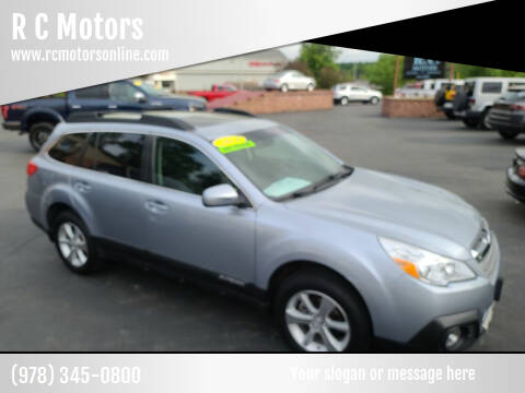 2014 Subaru Outback for sale at R C Motors in Lunenburg MA