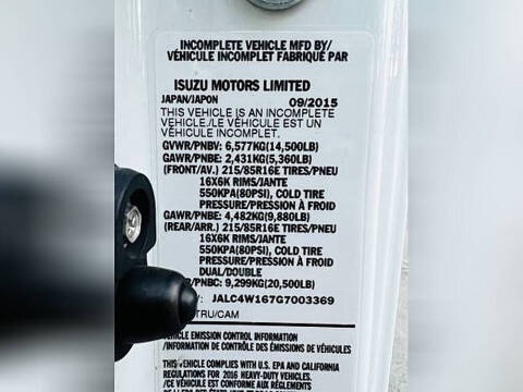 2016 Isuzu NPR DSL REG AT