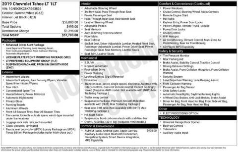 2019 Chevrolet Tahoe LT