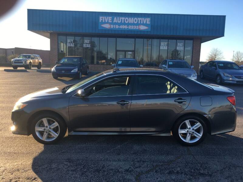 2012 Toyota Camry for sale at Five Automotive in Louisburg NC
