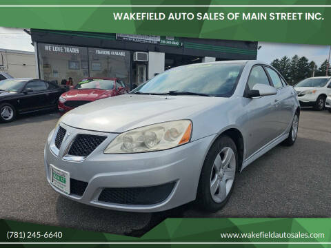 2010 Pontiac G6 for sale at Wakefield Auto Sales of Main Street Inc. in Wakefield MA