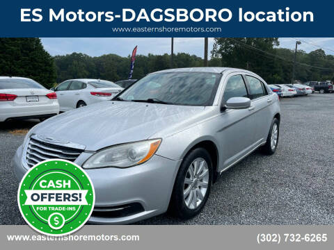 2012 Chrysler 200 for sale at ES Motors-DAGSBORO location in Dagsboro DE