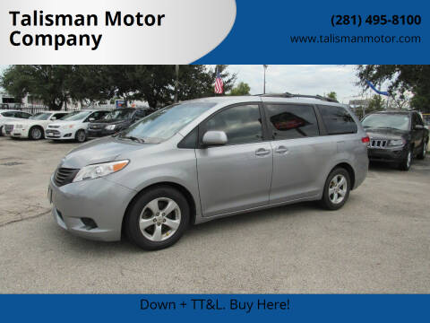 2013 Toyota Sienna for sale at Talisman Motor Company in Houston TX
