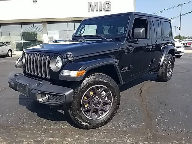 Used 2021 Jeep Wrangler Unlimited 80TH with VIN 1C4HJXDN1MW665765 for sale in Bellefontaine, OH