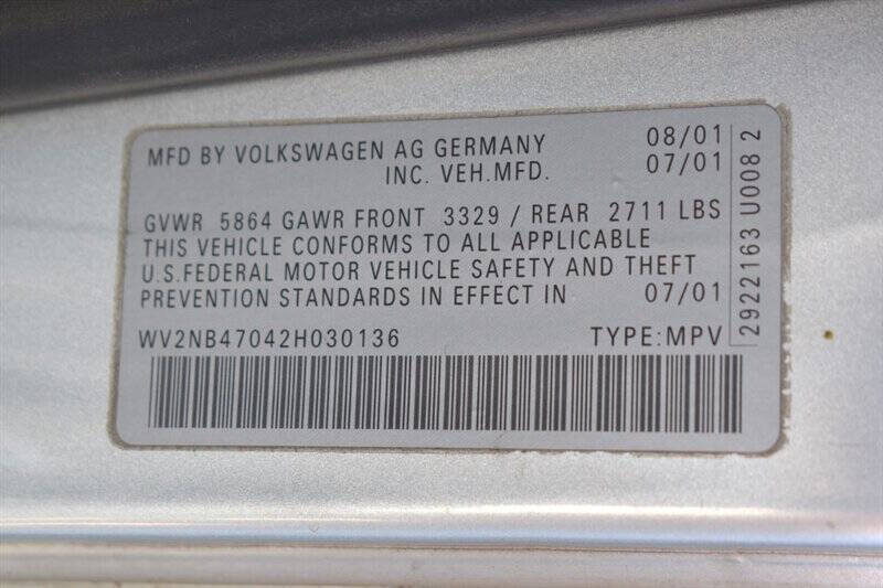 2002 Volkswagen EuroVan MV