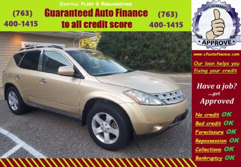 2004 Nissan Murano for sale at Capital Fleet  & Remarketing  Auto Finance in Columbia Heights MN