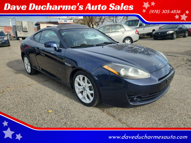 2008 Hyundai Tiburon for sale at Dave Ducharme's Auto Sales in Lowell MA