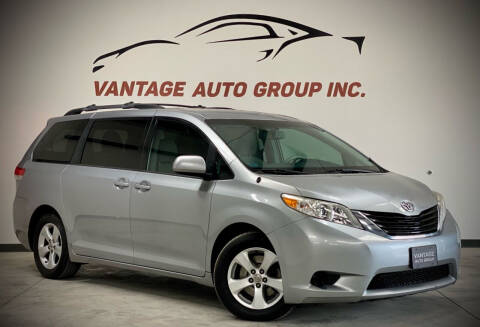 2012 Toyota Sienna for sale at Vantage Auto Group Inc in Fresno CA