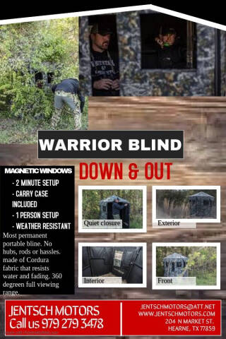  Down & Out Warrior Blind for sale at JENTSCH MOTORS in Hearne TX