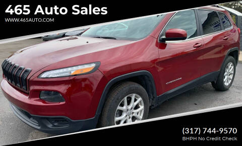 2016 Jeep Cherokee for sale at 465 Auto Sales in Indianapolis IN