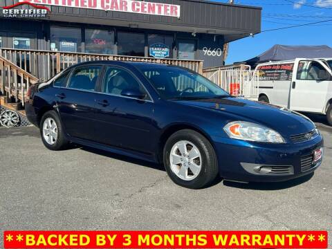 2011 Chevrolet Impala for sale at CERTIFIED CAR CENTER in Fairfax VA