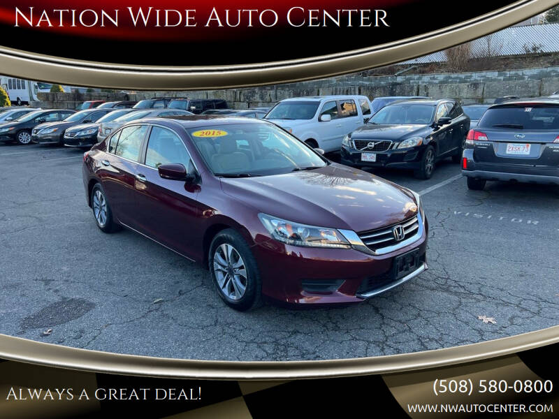 2015 Honda Accord for sale at Nation Wide Auto Center in Brockton MA